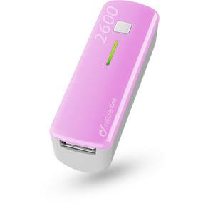 CELLULARLINE PowerBank 2600 mAh Cellular Line rosa